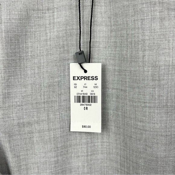 NWT Express Flare High Rise Dress Pants Trousers Light Grey Women’s Sz 0R - Picture 15 of 15